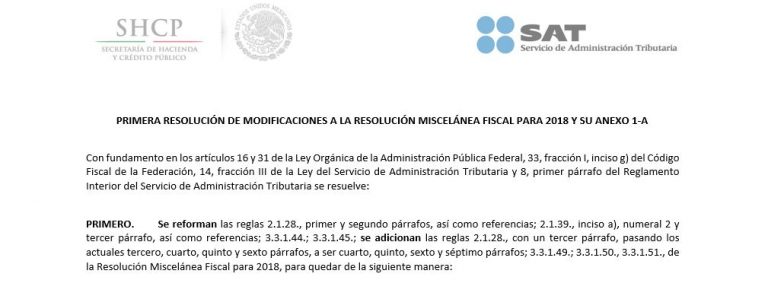 Anexo 8 De La Resolucion Miscelanea Fiscal Para 2018
