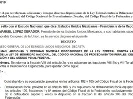 reforma fiscal penal DOF